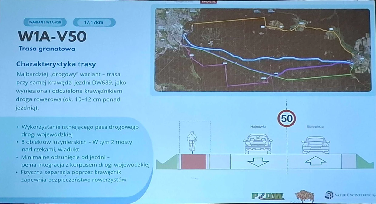 Slajd przedstawiany podczas konsultacji w Białowieży. Fot. Miesięcznik Dzikie Życie.